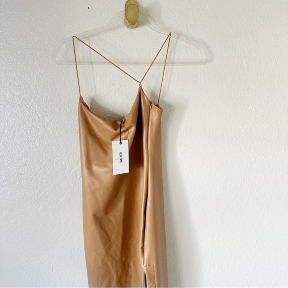 NEW Alix NYC Rocco dress in Sable faux leather size S - Picture 8 of 9